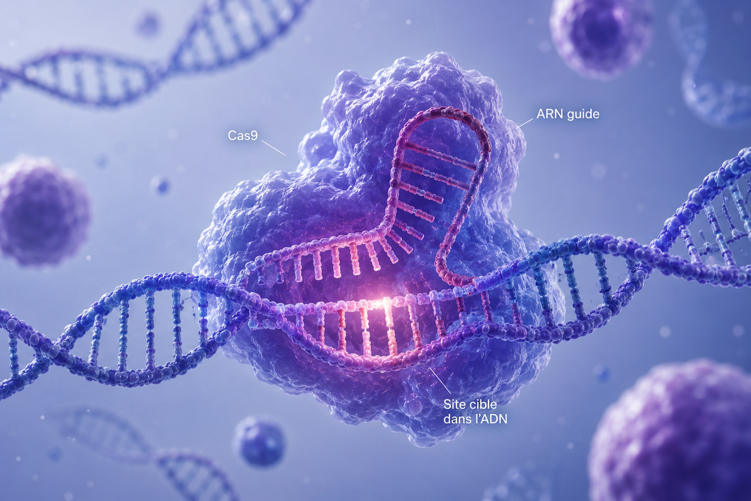 Illustration de la technologie CRISPR-Cas9
